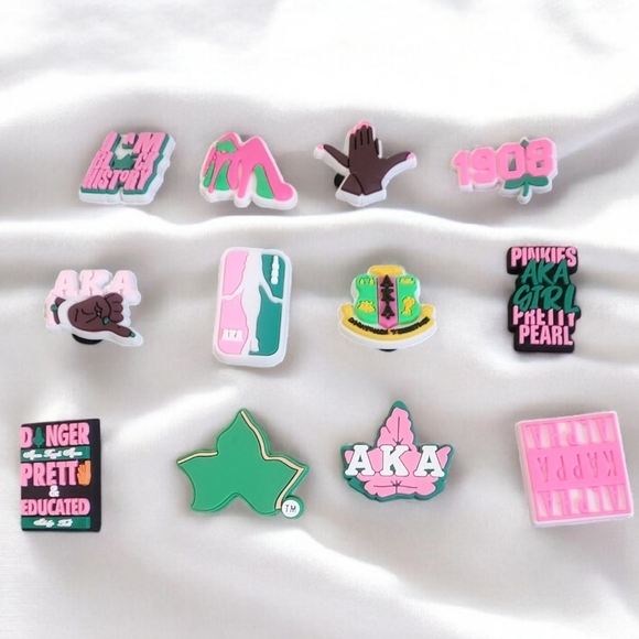AKA Sorority Croc Charms - Picture 1 of 2